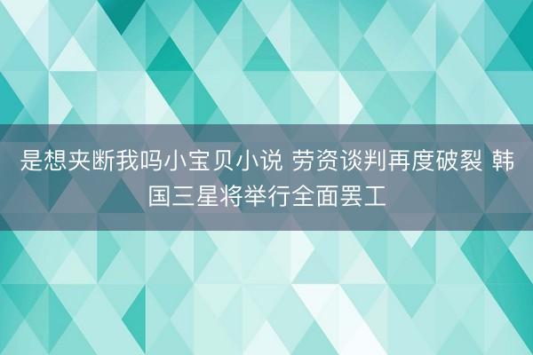 是想夹断我吗小宝贝小说 劳资谈判再度破裂 韩国三星将举行全面罢工