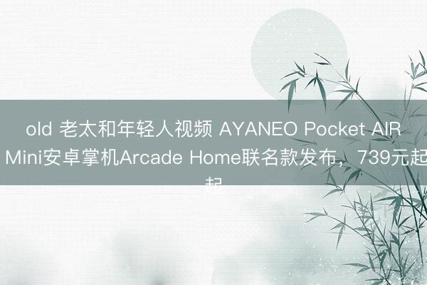 old 老太和年轻人视频 AYANEO Pocket AIR Mini安卓掌机Arcade Home联名款发布，739元起
