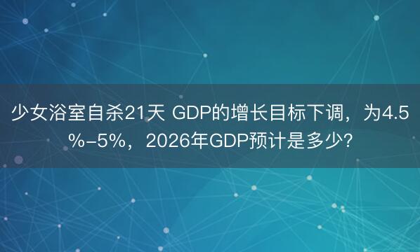 少女浴室自杀21天 GDP的增长目标下调，为4.5%-5%，2026年GDP预计是多少？