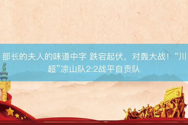 部长的夫人的味道中字 跌宕起伏，对轰大战！“川超”凉山队2:2战平自贡队