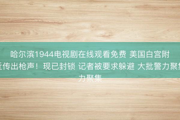 哈尔滨1944电视剧在线观看免费 美国白宫附近传出枪声！现已封锁 记者被要求躲避 大批警力聚集