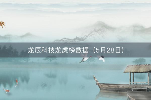 龙辰科技龙虎榜数据(5月28日)