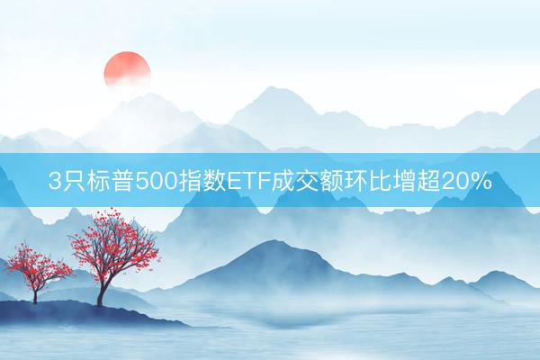 3只标普500指数ETF成交额环比增超20%