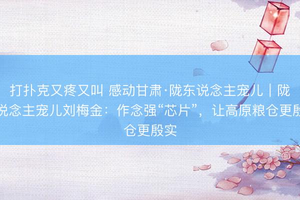 打扑克又疼又叫 感动甘肃·陇东说念主宠儿｜陇东说念主宠儿刘梅金：作念强“芯片”，让高原粮仓更殷实