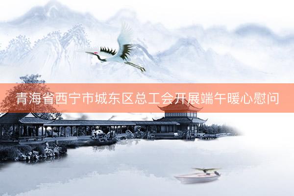 青海省西宁市城东区总工会开展端午暖心慰问